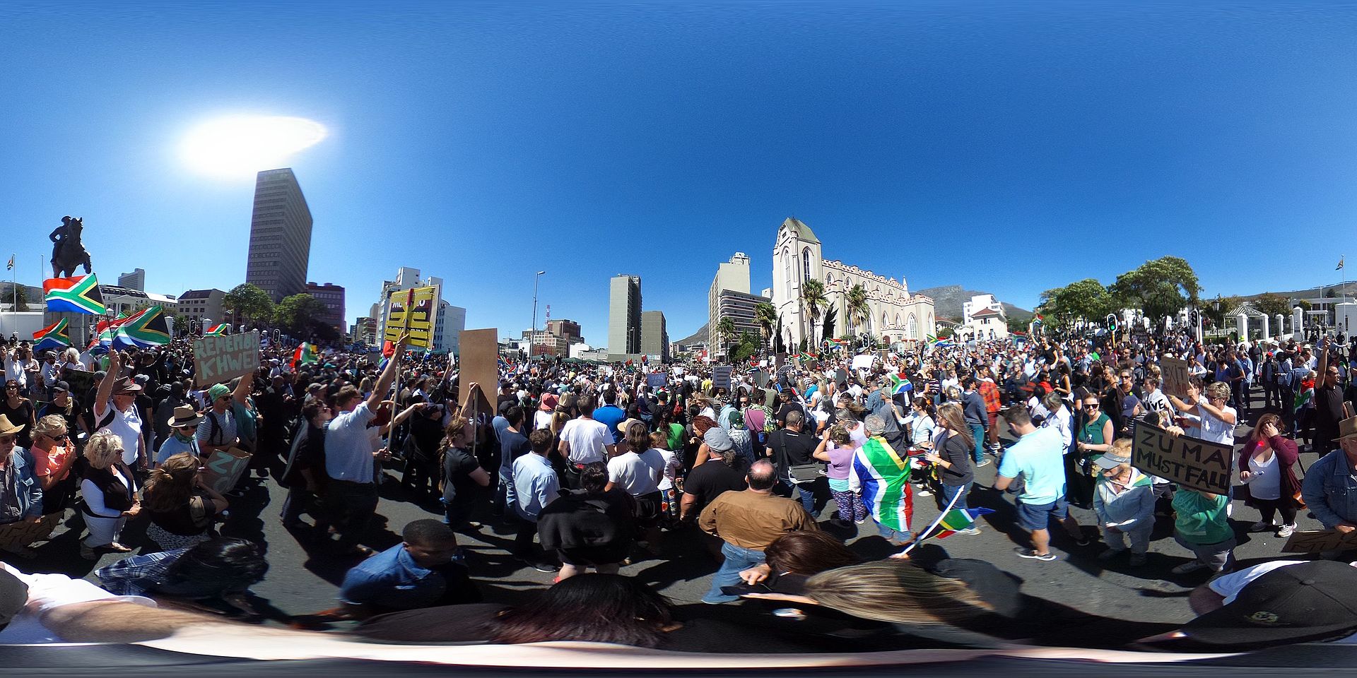 360_photograph_of_Zuma_Must_Fall_protests_in_Cape_Town