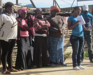 Langrug informal settlement Cape Town residents group